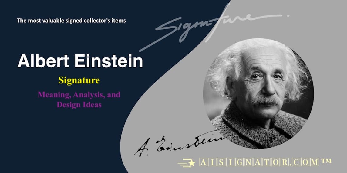 Albert Einstein Signature & Autograph