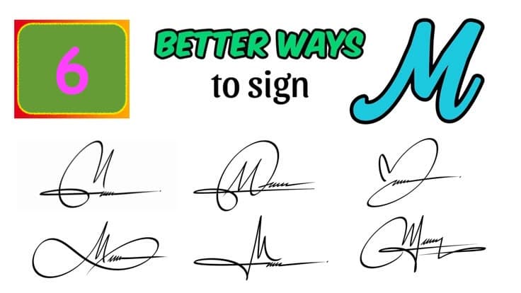 Best 'M' Signature Ideas