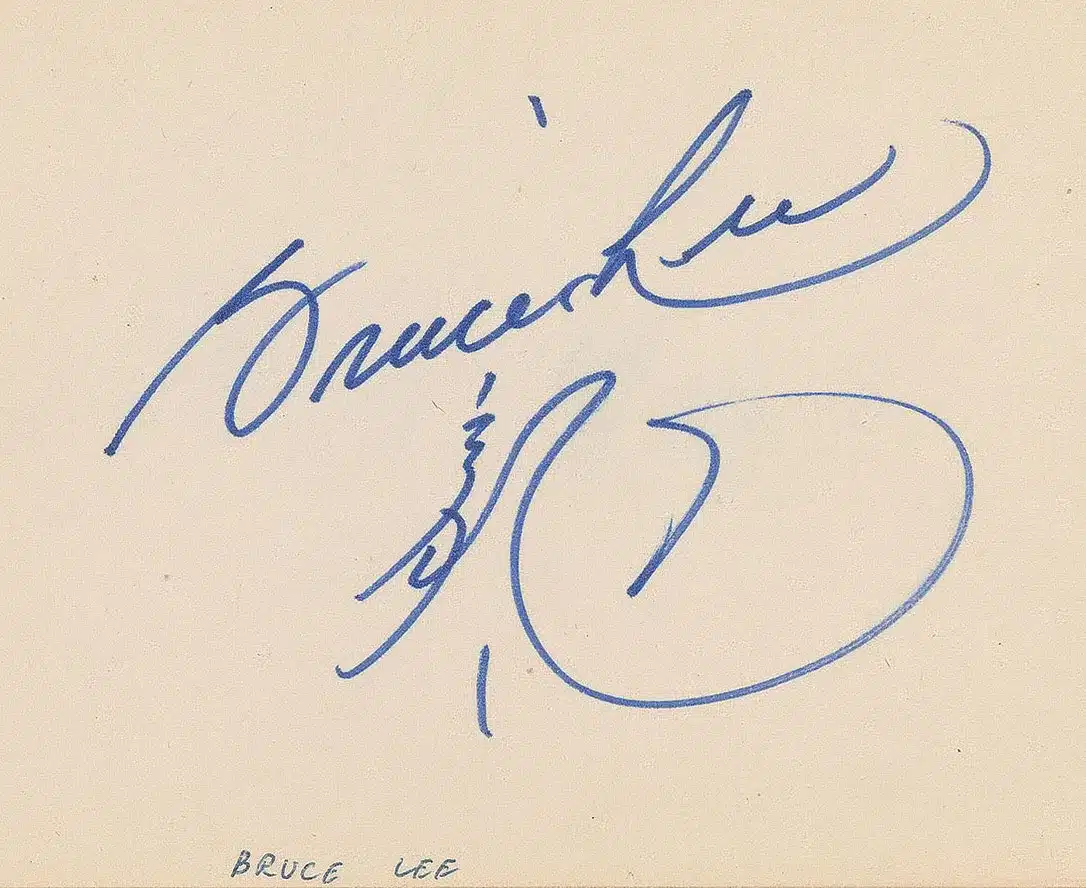 Bruce Lee Signature