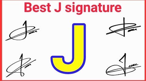 Cursive J signature