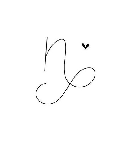 Cursive N signature