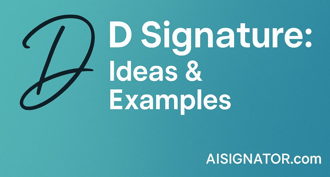 D Signature