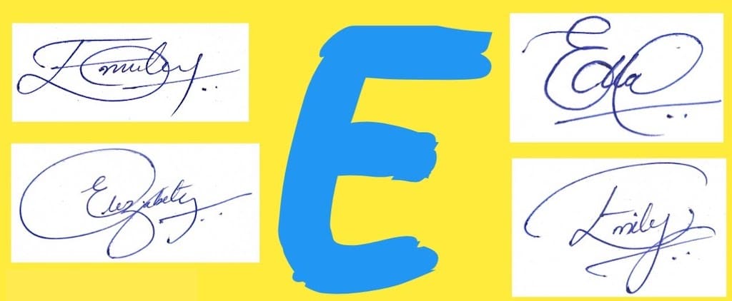 E Signature Style - Signature Style Of My Name