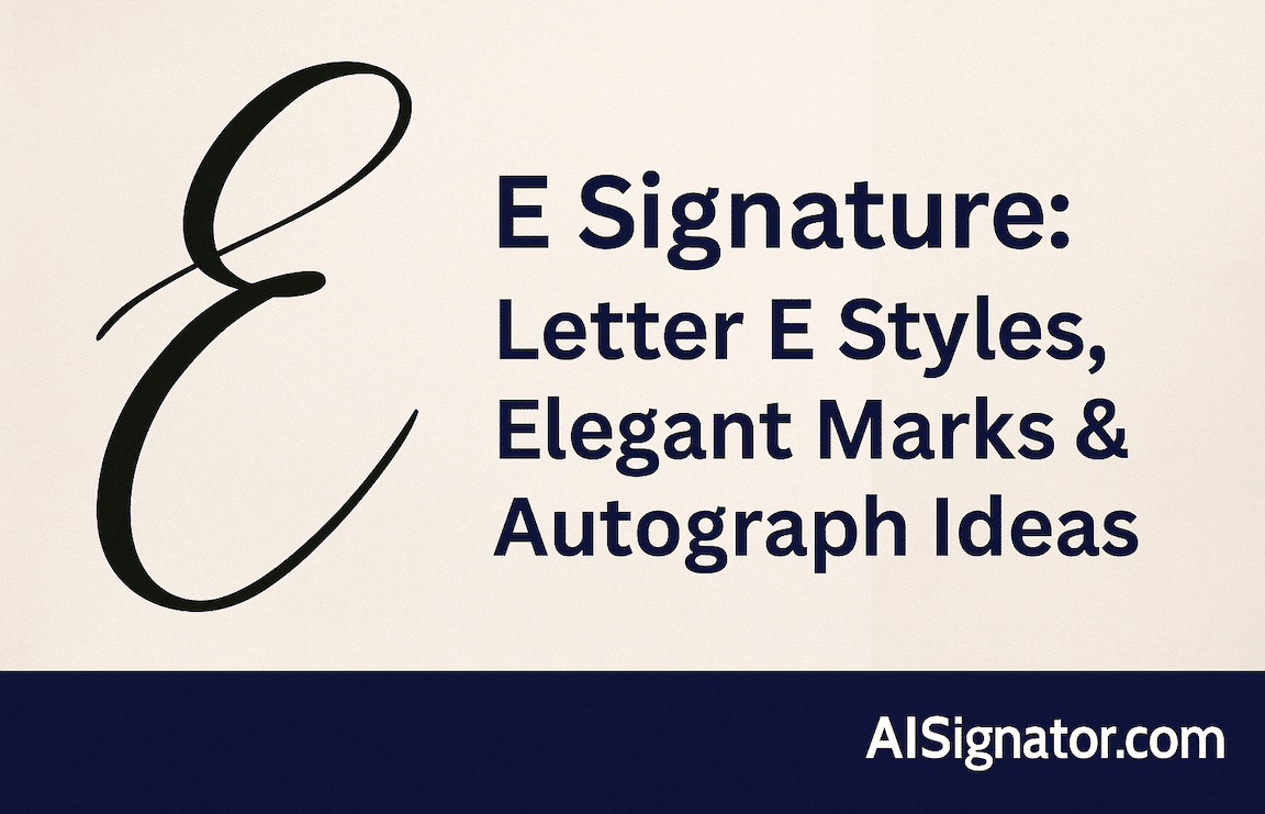 E Signature