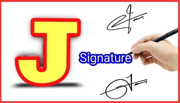 Fancy J signature