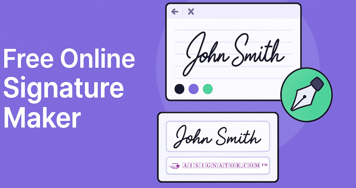 Free Online Signature Generator and Autograph Maker, Powered by AI
