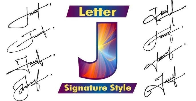 How to Draw J Signature in Different Style