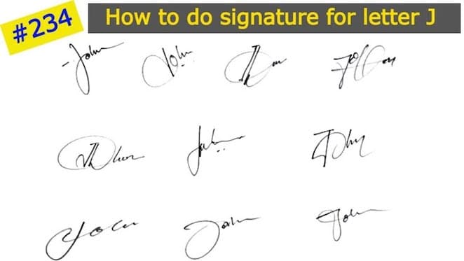 John Name signature