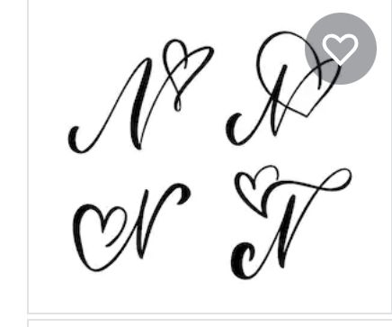 Letter n signature examples
