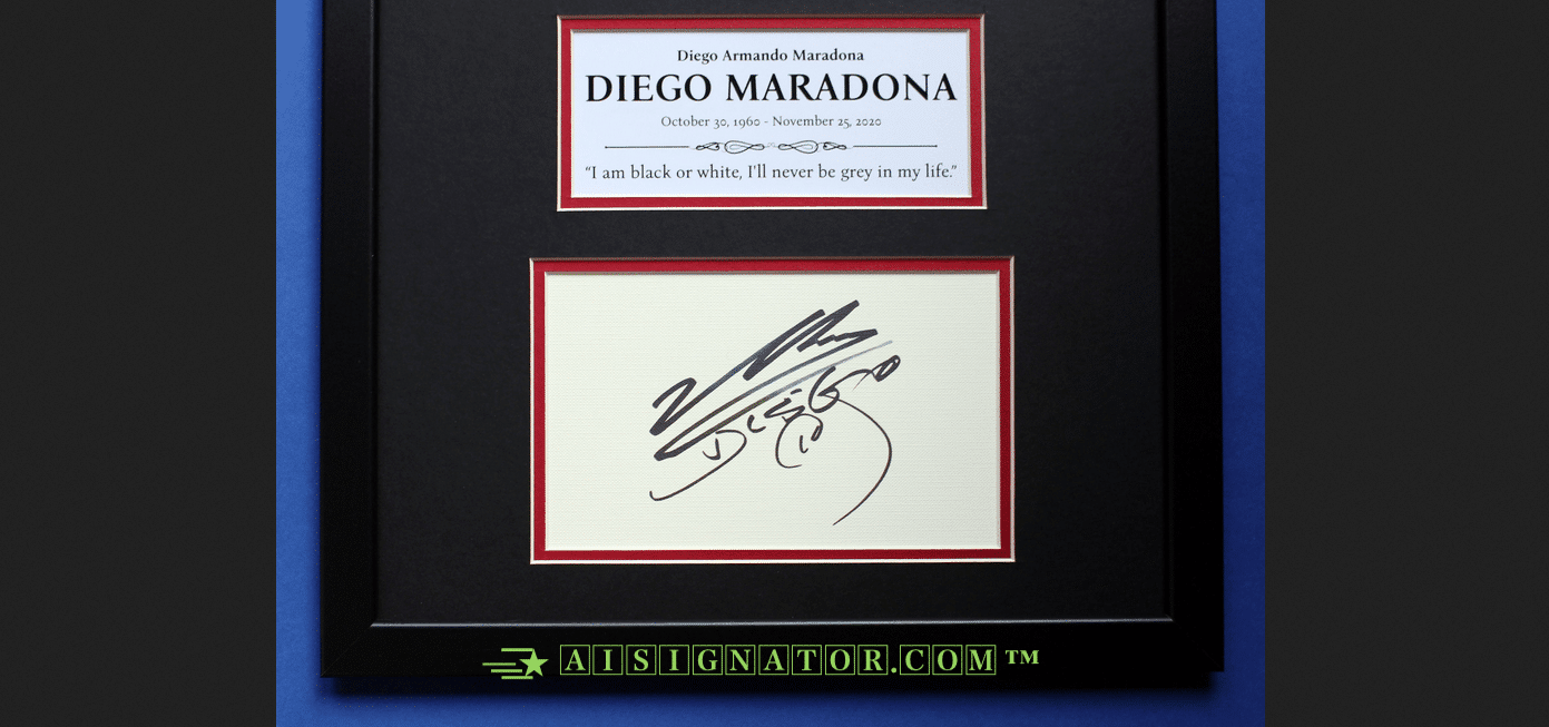 Maradona Signature & Autograph