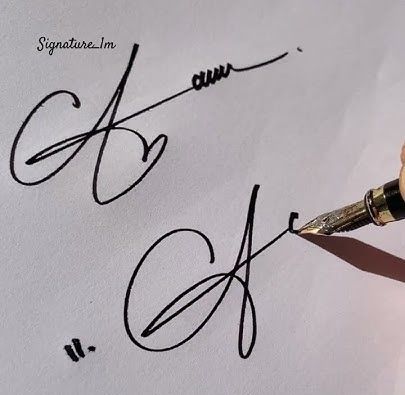 Signature ideas for names starting with a