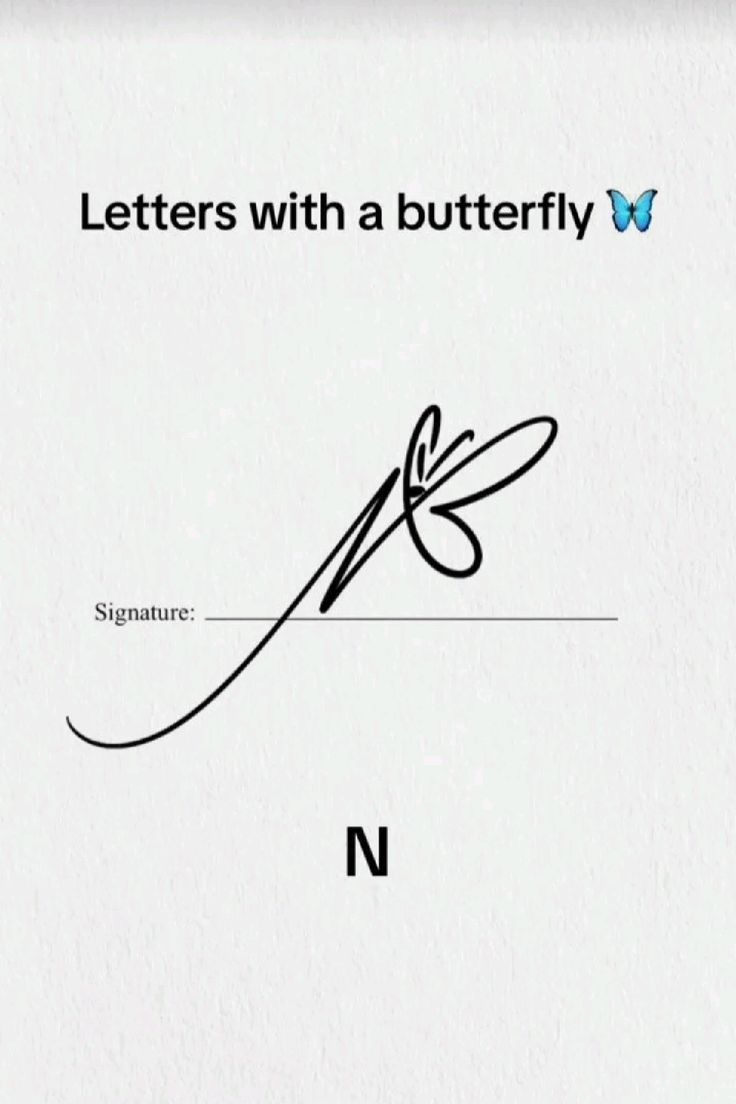 Unique N signatures with butterfly