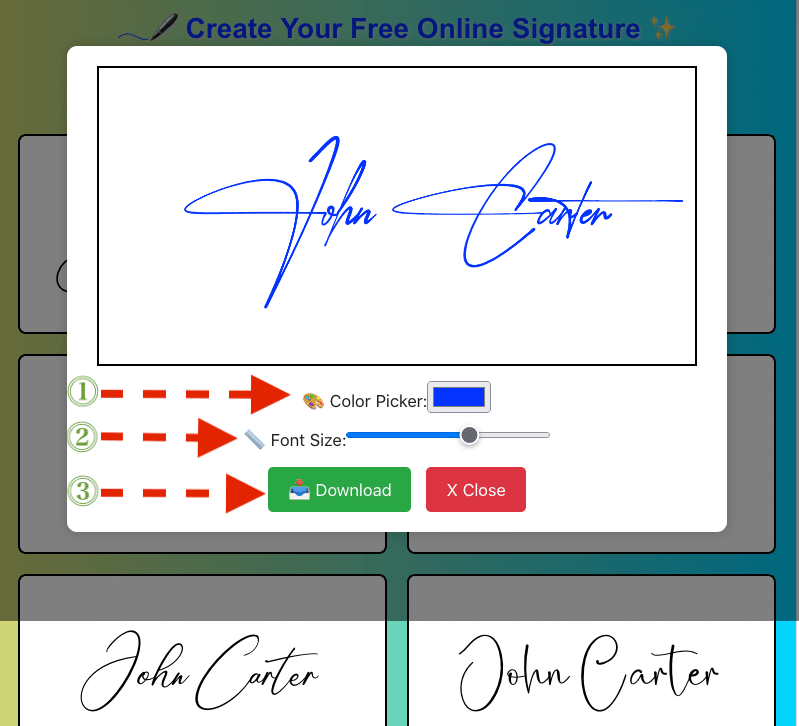 Signature Gen Guide