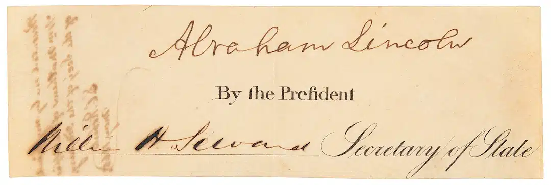 Abraham Lincoln signature