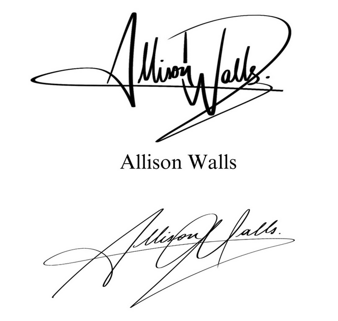 Allison Wall signature