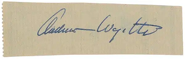 Andrew Wyeth signature