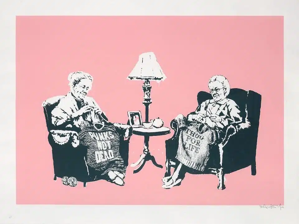 Banksy Grannies (Signed Print) 2006