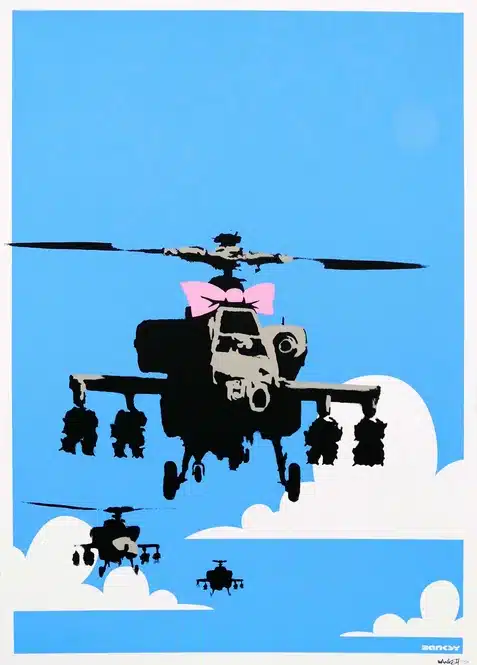 Banksy Happy Choppers (Signed Print) 2003