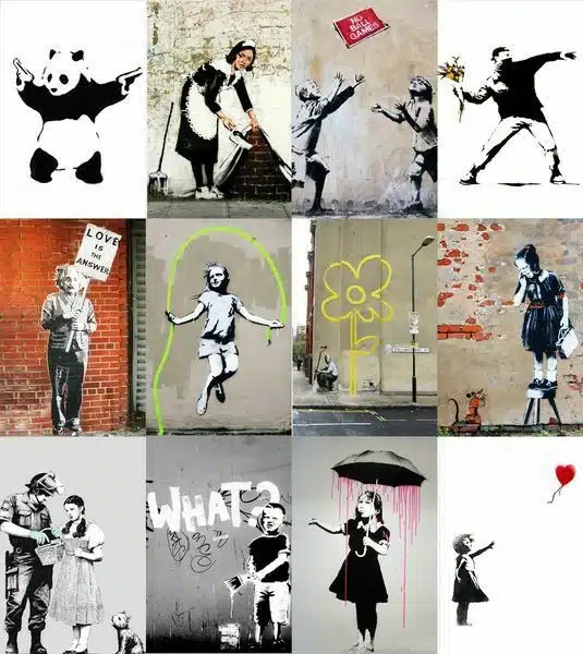 Banksy Signature on Art