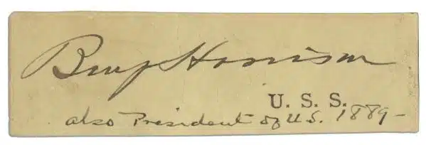 Benjamin Harrison signature