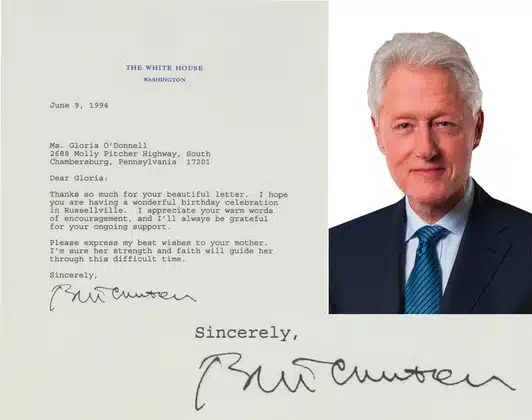 Bill Clinton signature