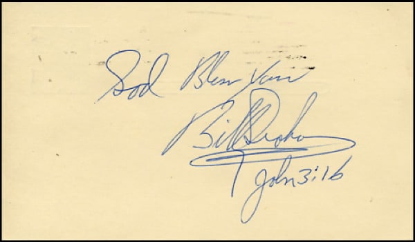 Billy Graham signature