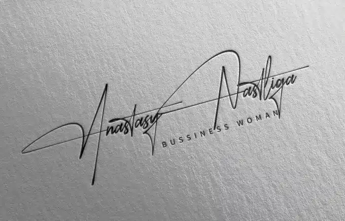 Bussiness signature example
