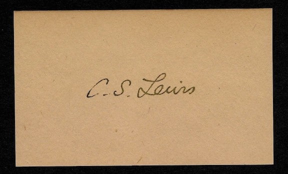 C.S. Lewis signature