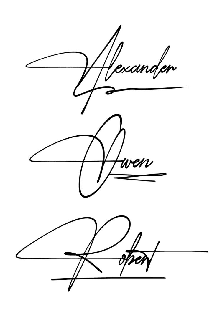 Calligraphy signature designs