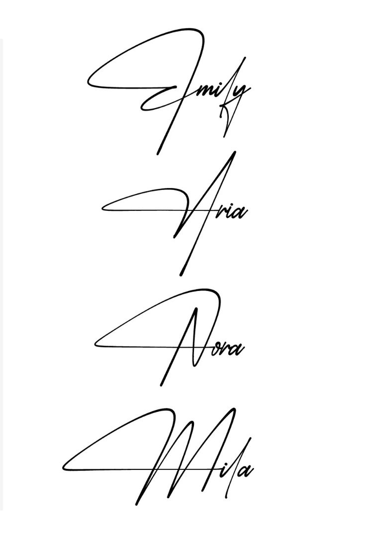 Calligraphy signature for my name