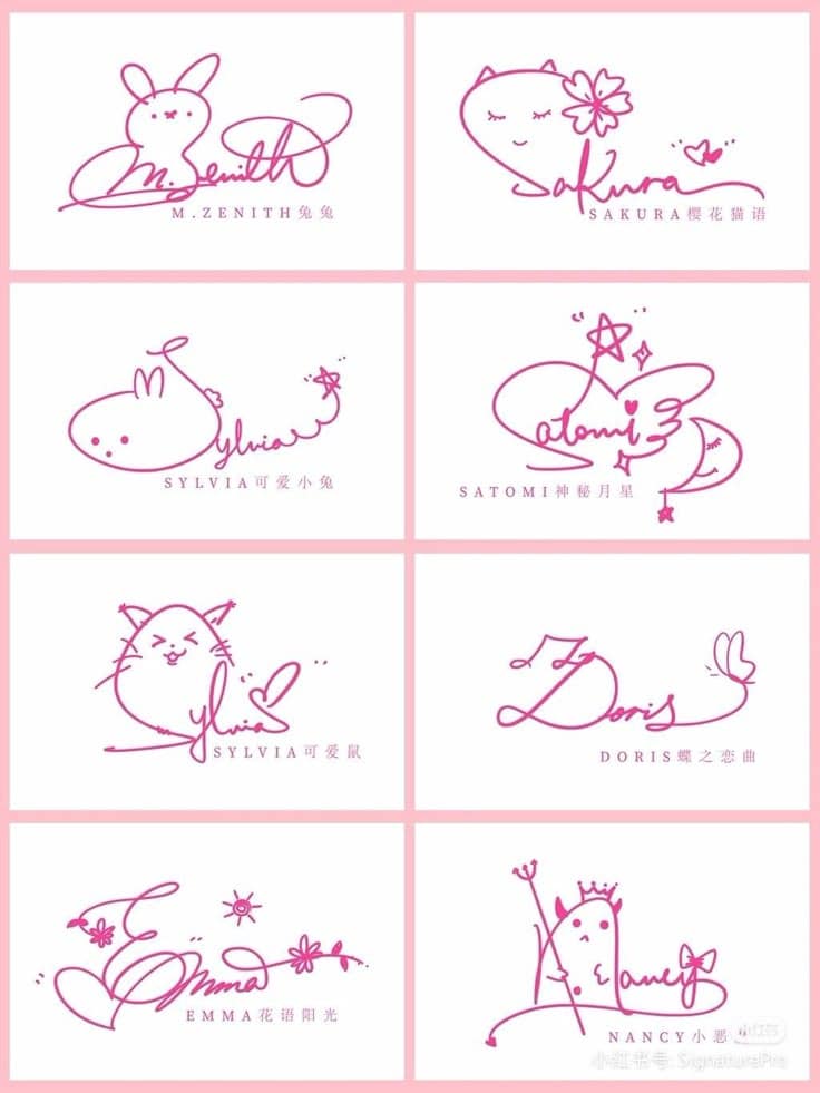 Coolest signature styles