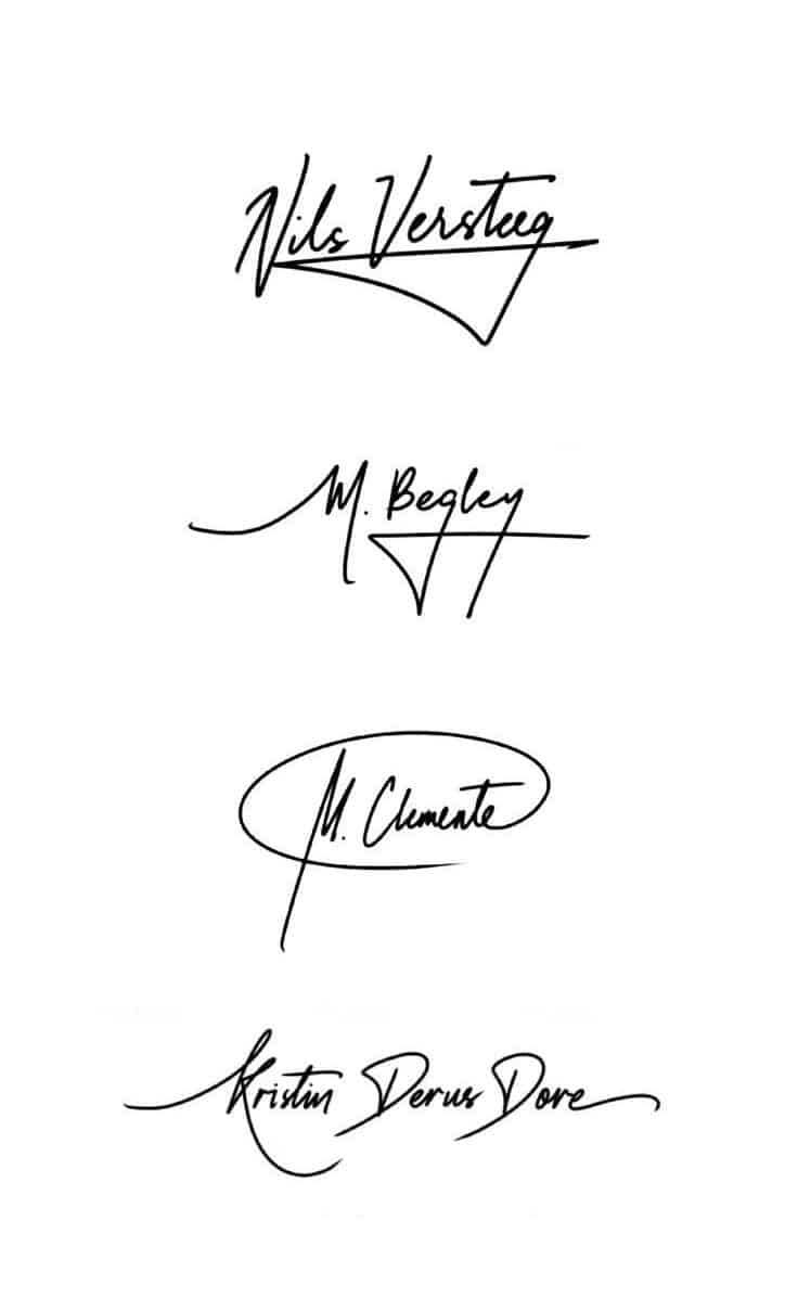 Creative teacher signatures