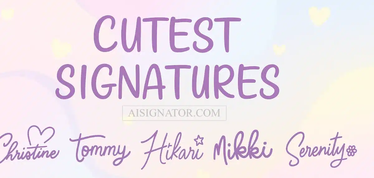 Cute Signature