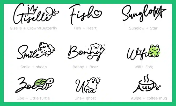 Cute signature for girls