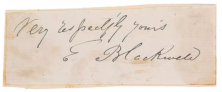 Elizabeth Blackwell signature