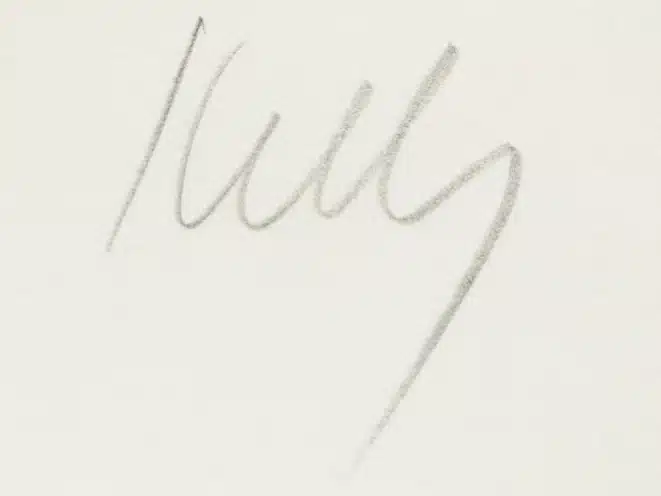 Ellsworth Kelly signature