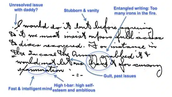 Forensics handwriting analysis