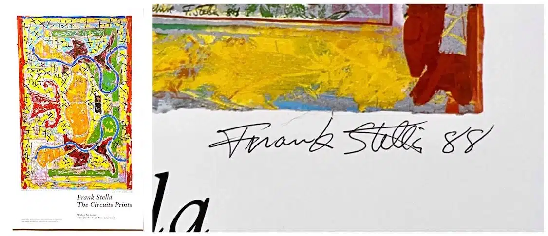 Frank Stella signature