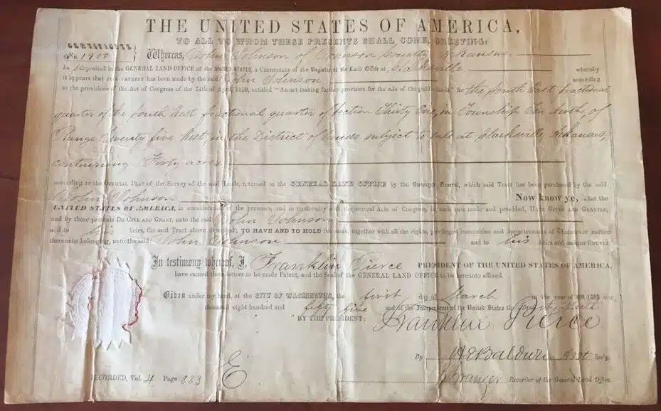Franklin Pierce signature