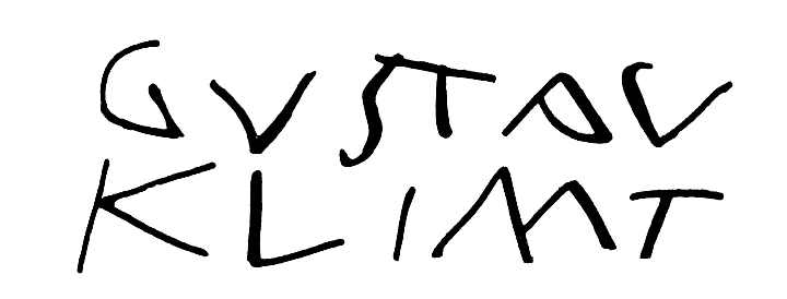 Gustav Klimt signature