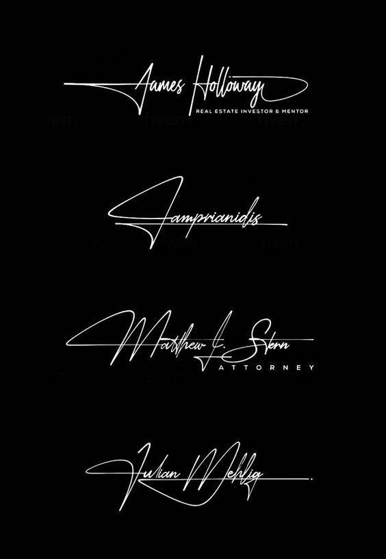 Handwritten Logo- Brand Name & Signature