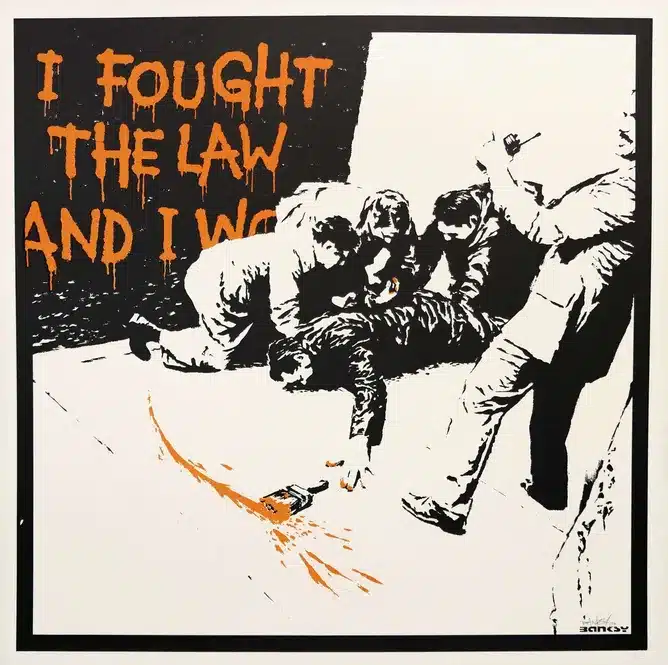 I Fought the Law banksy signature