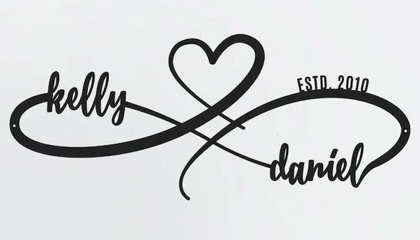 Infinity autograph Kelly with Daniel examples