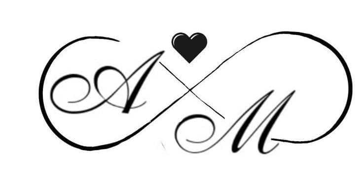 Infinity sign signature with A & M