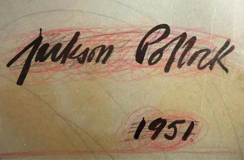 Jackson Pollock signature