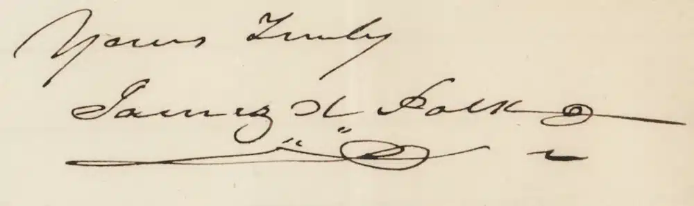 James K. Polk signature