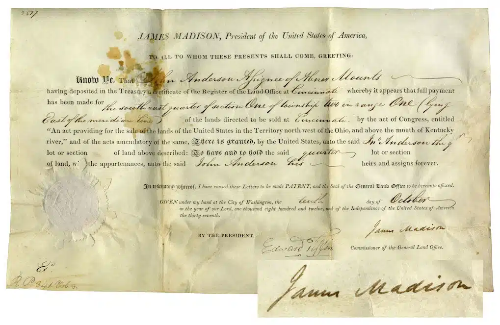 James Madison signature