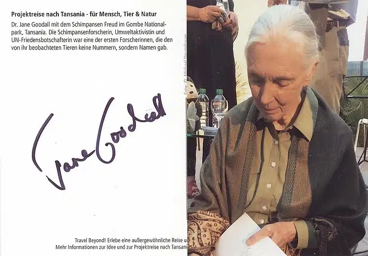 Jane Goodall signature