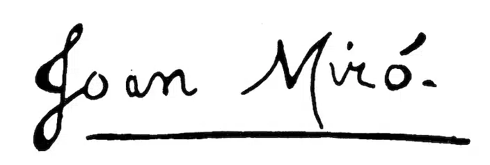 Joan Miró signature