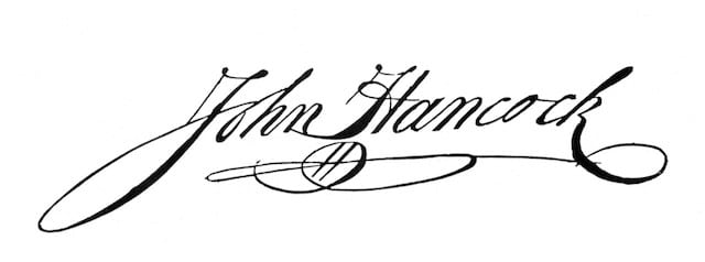 John Hancock signature